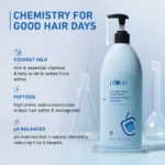 Coconut Milk Shampoo with Peptides for Strength & Shine - Image 5