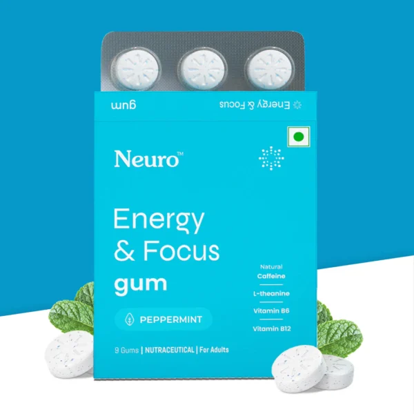 Neuro Energy & Focus Caffeine Gums – Peppermint