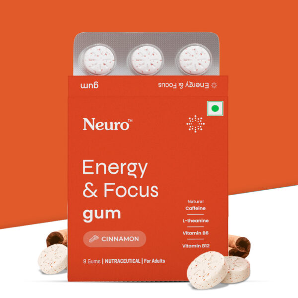 Neuro Energy & Focus Caffeine Gums – Cinnamon