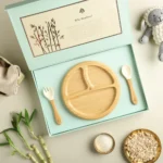 Baby Forest Laad Dulaar Bamboo Baby Feeding Plate – Round Shape Eco-Friendly Kids Plate