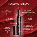 Iba Matte Forever Non Transfer Lipstick - 12 Dinner Date, 2g - Image 4