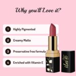 Iba Long-stay Matte Lipstick Limited Edition - Turkish Rose, 4 g - Image 3