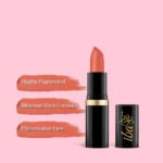 Iba Pure Lips Moisture Rich Lipstick-A55 Peach Sparkle, 4 g - Image 4