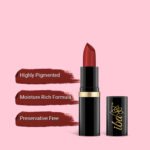 Iba Pure Lips Moisture Rich Lipstick-A60 Cherry Red, 4 g - Image 4