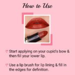 Iba Pure Lips Moisture Rich Lipstick-A60 Cherry Red, 4 g - Image 7