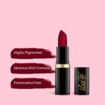 Iba Pure Lips Moisture Rich Lipstick-A65 Ruby Touch, 4 g - Image 4