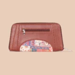 ZOUK Arika Zipper Wallet – Kutch Gamthi Vegan Leather Wallet - Image 3