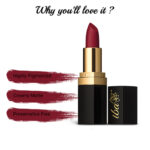 Iba Pure Lips Long Stay Matte Lipstick-M08 Burgundy Red, 4 g - Image 4