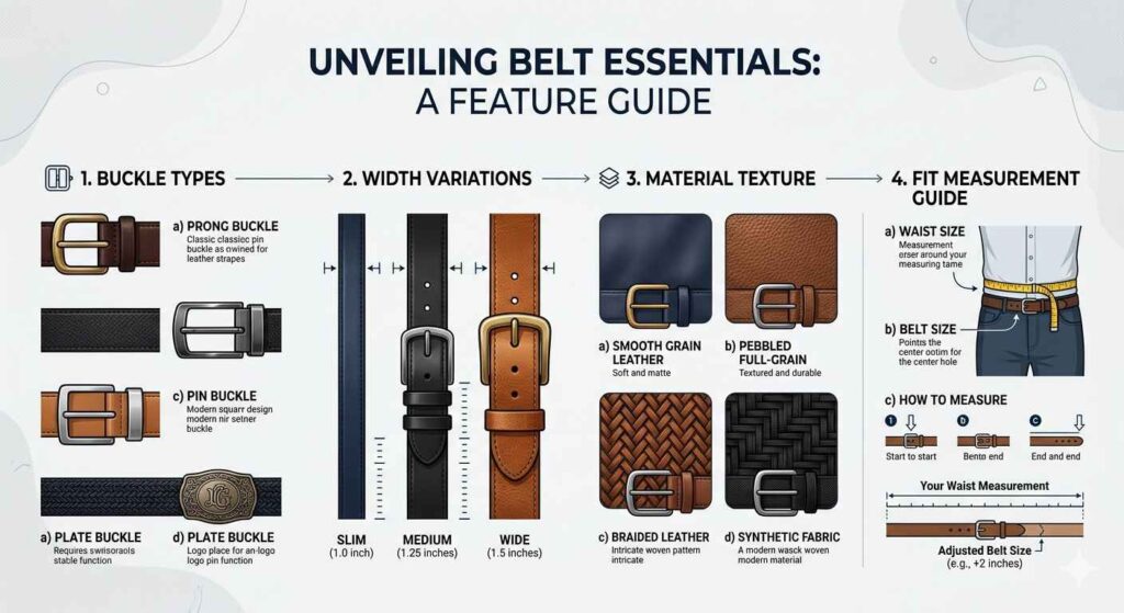 how to choose vegan leather belt size buckle guide