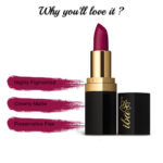 Iba Pure Lips Long Stay Matte Lipstick- M04 Wild Magenta, 4 g - Image 4