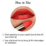 Iba Pure Lips Long Stay Matte Lipstick-M06 Bold Red, 4 g - Image 7