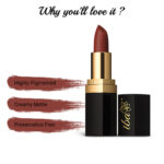 Iba Pure Lips Long Stay Matte Lipstick-M02 Mocha Shot, 4 g - Image 4