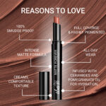 Iba Matte Forever Non Transfer Lipstick- 08 Rosy Blush, 2 g - Image 4