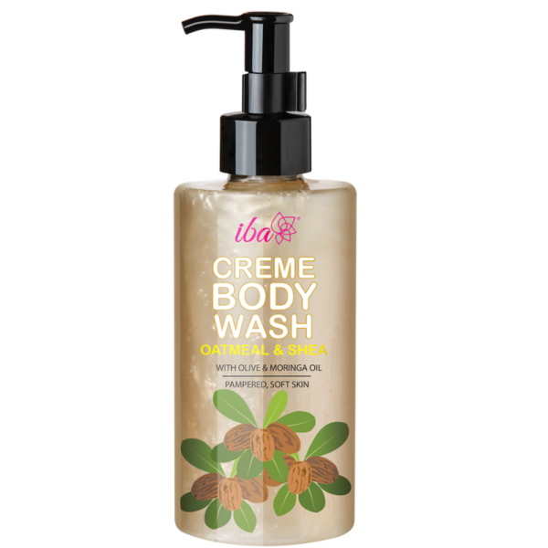 Iba Oatmeal & Shea Crème Body Wash, 320 ml