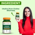 Pure Nutrition Choline Bitartrate 650mg | 60 Veg Capsules | Brain & Nerve Support - Image 2