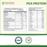 Pure Nutrition Pea Protein Isolate Powder 1Kg | 100% Pure Plant-Based Protein for Men & Women | 25.5g Protein & 4g BCAA | Ideal for Muscle Growth, Recovery & Vegan Diet - Image 9