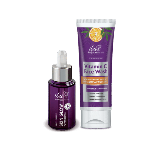 Iba Advanced Activs Vitamin C Face Wash + Skin Glow Power Serum Combo