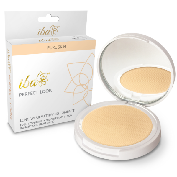 Iba Perfect Look Long Wear Mattifying Compact-Snow White, 9 g