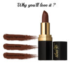 Iba Pure Lips Long Stay Matte Lipstick-M03 Toffee Brown, 4 g - Image 4