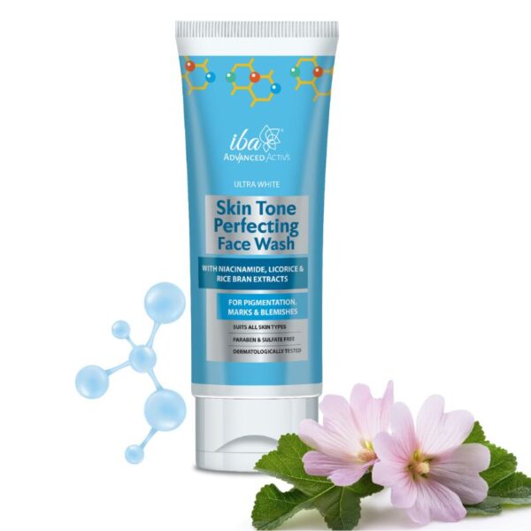 Iba Advanced Activs Ultra White Skin Tone Perfecting Face Wash, 100 ml