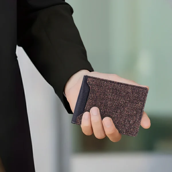 ZOUK Pulse Billfold Men’s Wallet – Bristel Vegan Leather Wallet