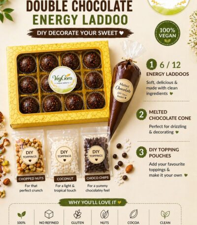 vegan chocolate energy laddoo box VegGora