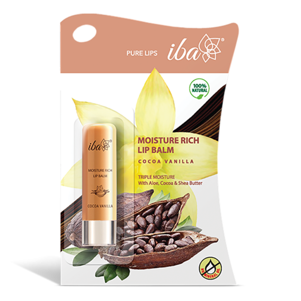 Iba Moisture Rich Lip Balm - Cocoa Vanilla, 4.5 g