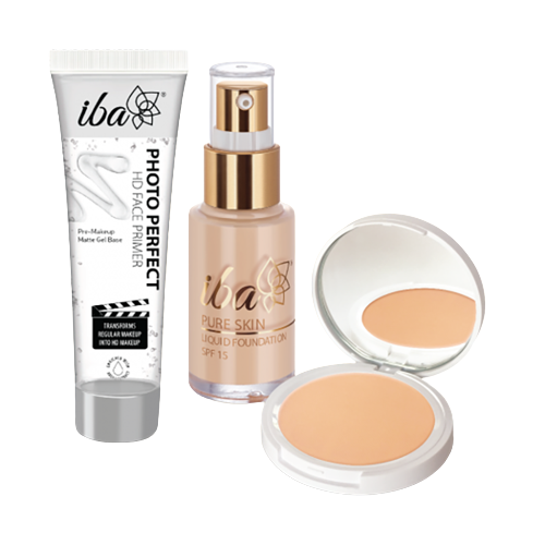 Iba Perfect Base Primer + Foundation + Compact Combo - Image 7