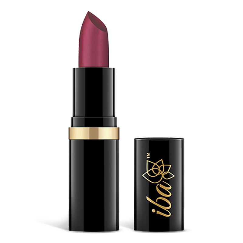 Iba Pure Lips Moisture Rich Lipstick-A10 Plum Pure, 4 g - Image 1