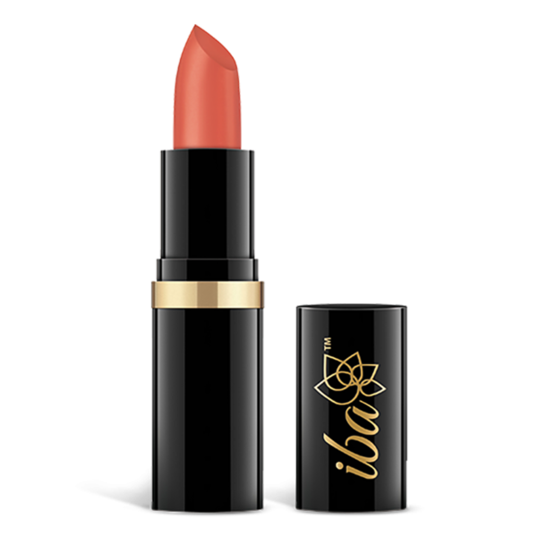 Iba Pure Lips Moisture Rich Lipstick-A55 Peach Sparkle, 4 g
