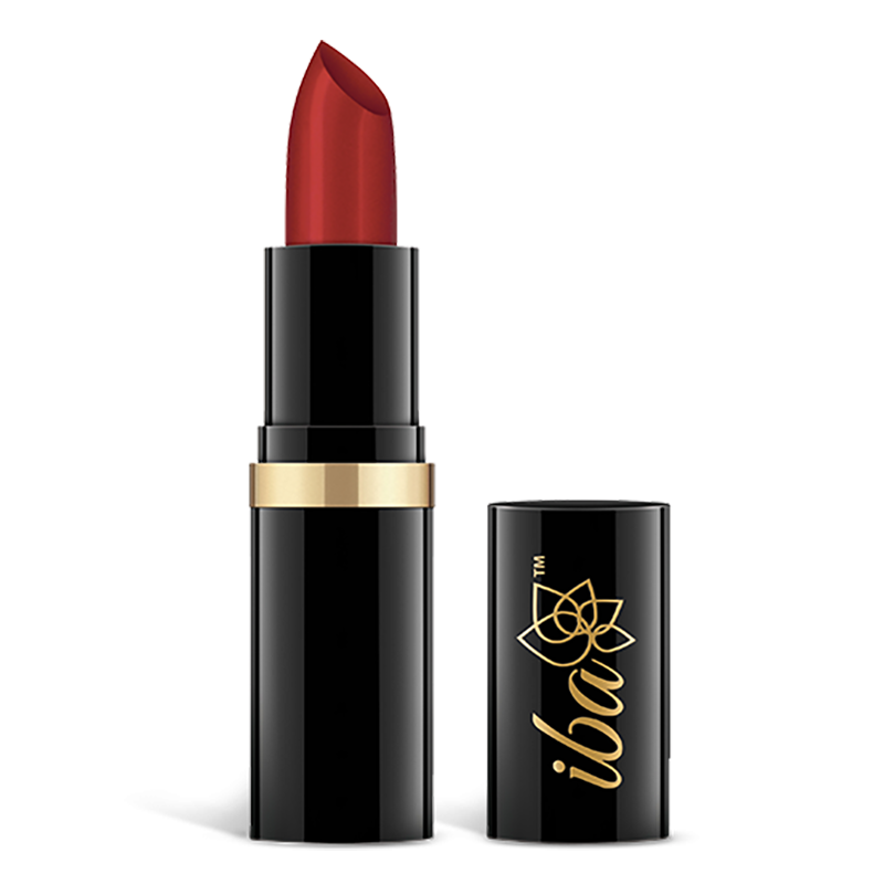 Iba Pure Lips Moisture Rich Lipstick-A60 Cherry Red, 4 g - Image 1