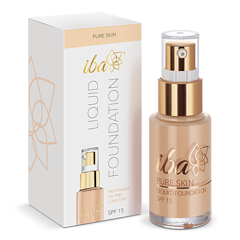 Iba Pure Skin Liquid Foundation-Natural Beige, 30 ml - Image 1