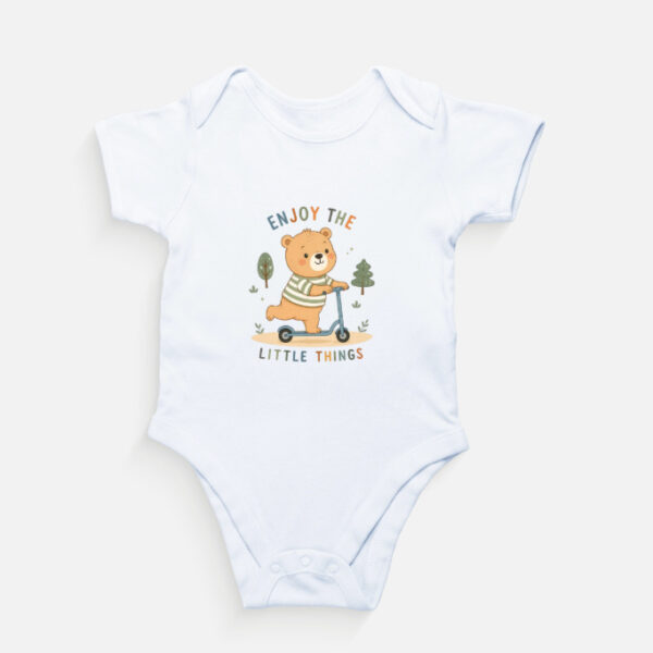 Enjoy the Little Things – Teddy Skate Baby Romper