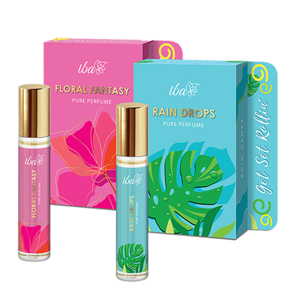 Iba Rain Drops + Floral Fantasy Pure Perfume Combo