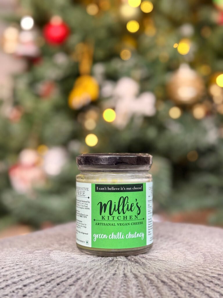 Green Chilli Chutney Vegan Cheese