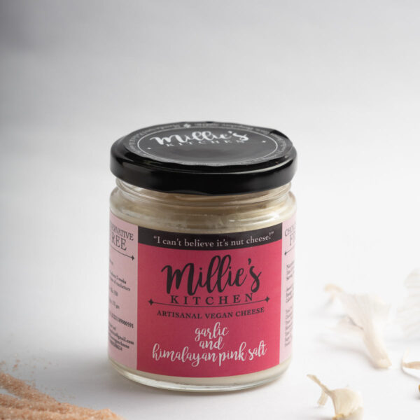 Garlic and Pink Himalayan Salt Cheese Spread