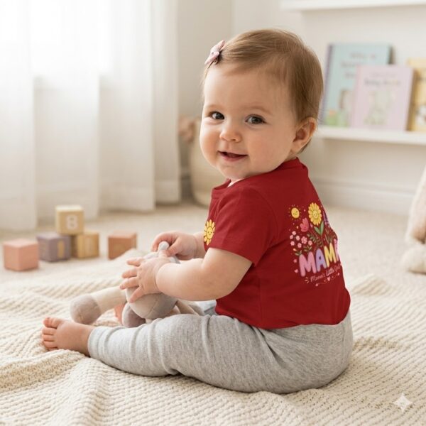 VG Wear Mama’s Little Girl Kids Cotton T-Shirt | Cute Floral Graphic Tee for Kids