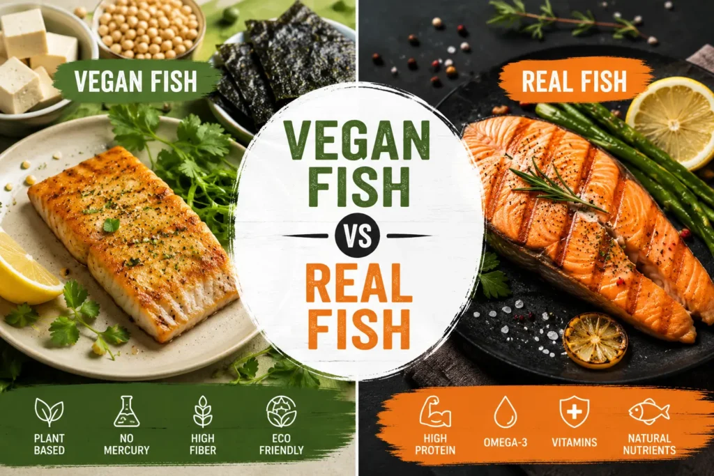 Vegan fish vs real fish showdown