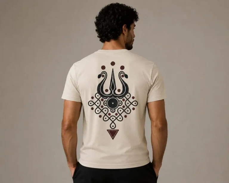 tribal graphic T-shirt for men