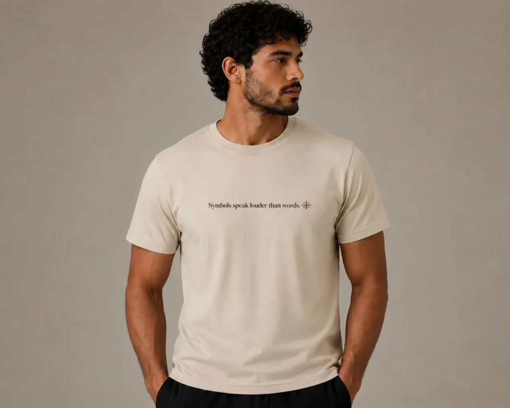 tribal graphic T-shirt for men