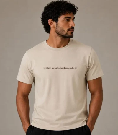 tribal graphic T-shirt for men