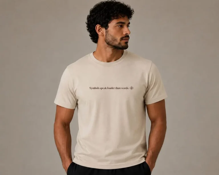 tribal graphic T-shirt for men