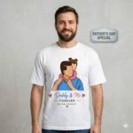 Dad & Me Matching Father's Day Combo – Oversized Cotton T-Shirt & Baby Romper - Image 3