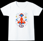 Zen Monkey Club Kids T-Shirt | 100% Cotton Girls Tee - Image 2