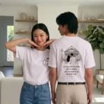 His Favorite Person Her Favorite Place Couple T-Shirt - Image 3