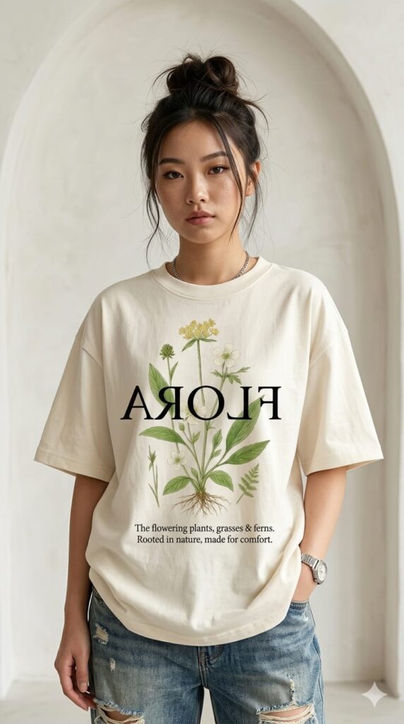 Flora Oversized T Shirt