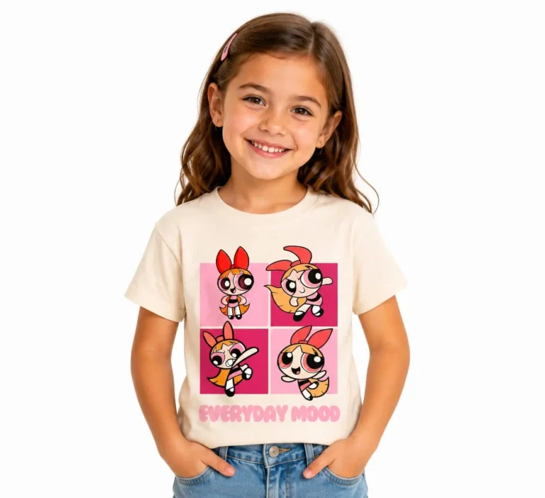 Girls Cartoon Graphic T Shirt