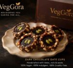 VegGora Luxury Dark Chocolate Nut Katori Cups – Vegan, No Refined Sugar, Handcrafted with Nuts and Seeds