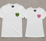 Unisex Heart Embroidered Cotton T-Shirt | The Heartpiece Tee - Image 2