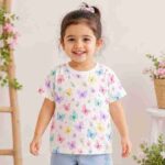 Butterfly Kids T Shirt | Flutter Garden All-Over Print Cotton Tee